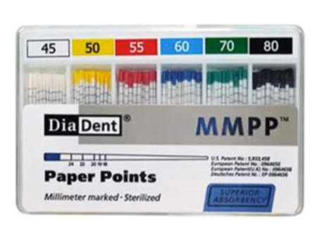 DiaDent .02 - Papírové čepy, sada 045-080
