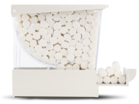 Euronda Monoart zásobník pro vatové válečky CRD01 bílá 227002