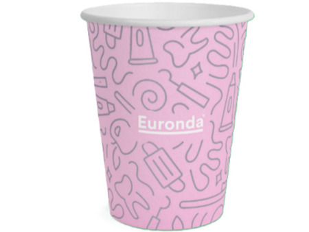Euronda papírové kelímky, Graffiti pink, 1000 ks 200ml