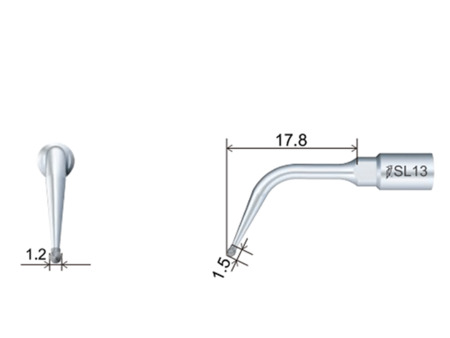 Woodpecker SL13 piezochirurgická koncovka