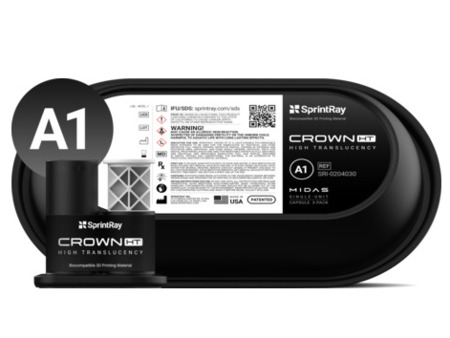 SprintRay Crown HT A1 Single Unit Capsule, 3 ks