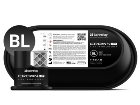 SprintRay Crown HT Bleach Single Unit Capsule, 3 ks