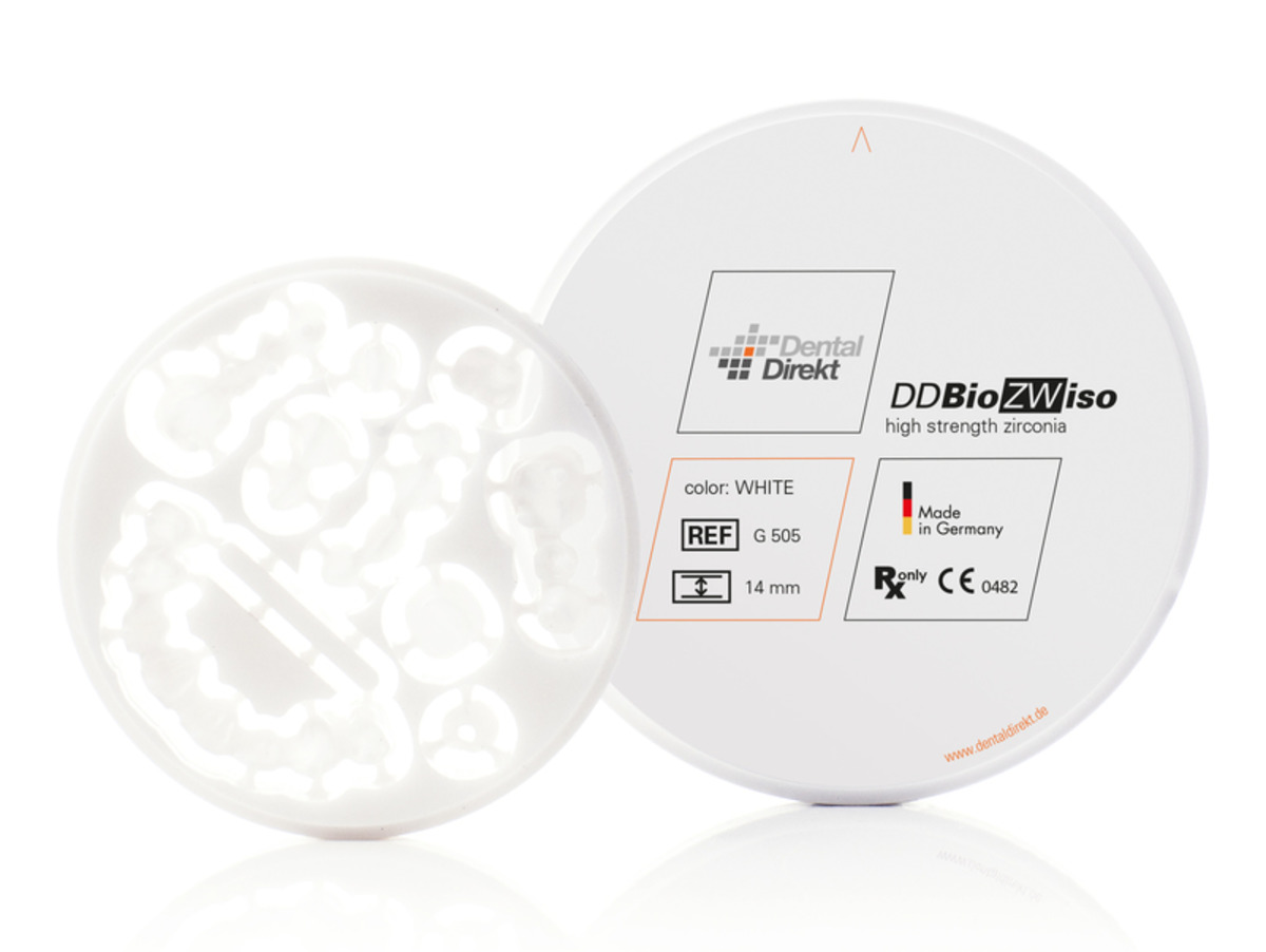 DD Bílé zirkonové materiály průměr 98,5 pro všechny otevřené systémy 